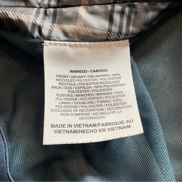 Nike Golf Womens 1/4 Zip Jacket Size Large Slate Blue & Yellow Zip Pockets - Picture 7 of 7